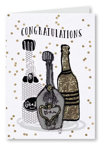 Libations Congratulations card