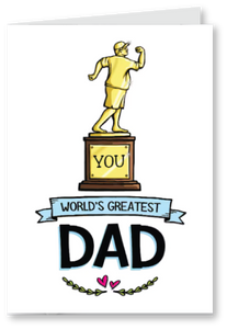 World's greatest dad - father's day card